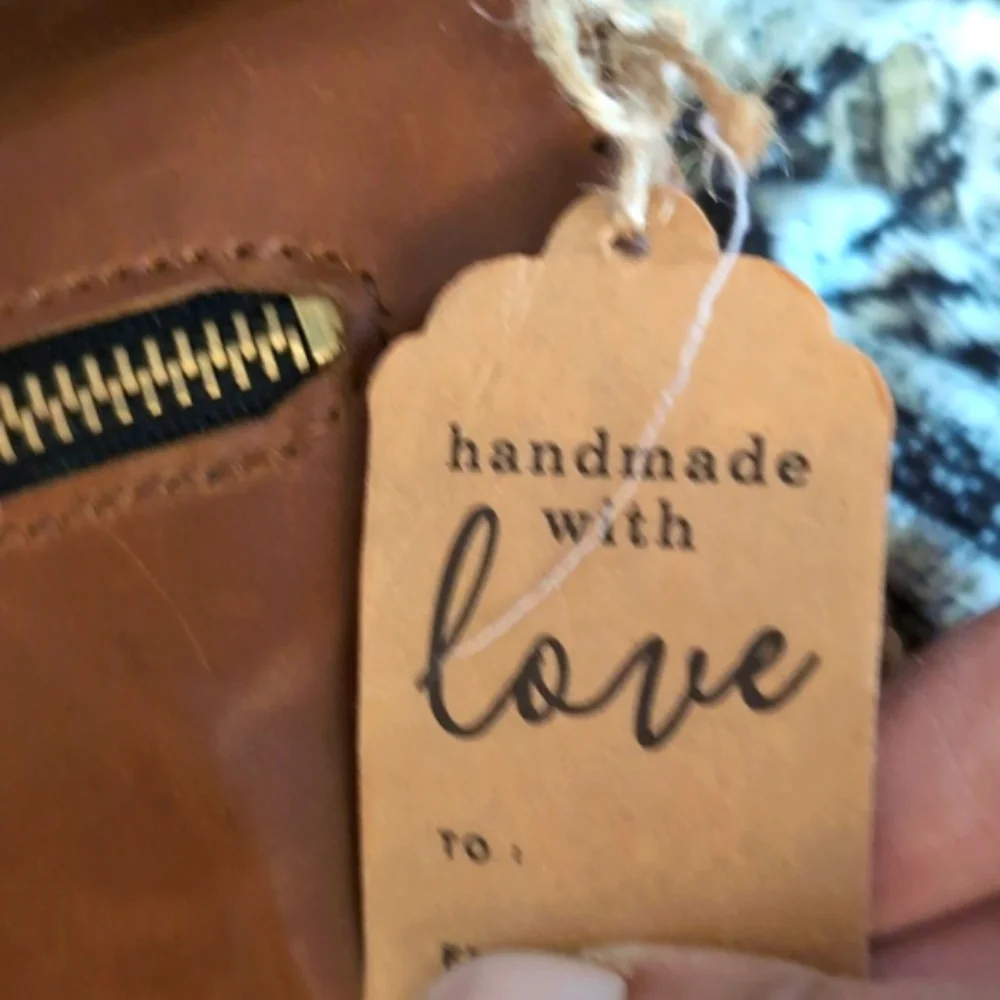 Handmade Elegant Brown Leather Crossbody Bag with Gold Accents